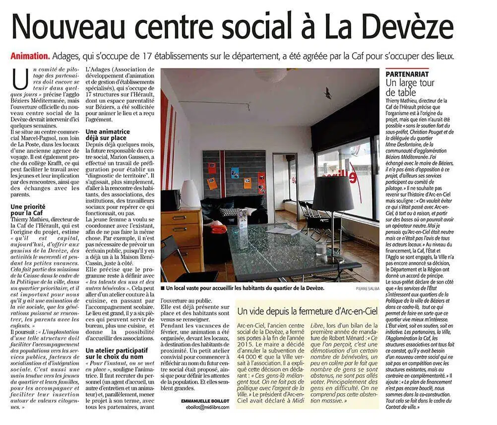 Nouveau centre social à la Devèze - Béziers 1