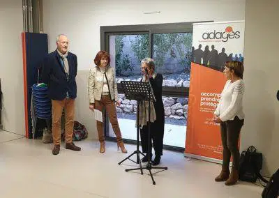 Inauguration de la Séranne EEAP Coste Rousse, Monsieur Hoibian, Mme Ardebili, Mme Fassio et Mme Beaulieu