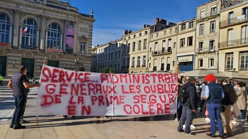 Les "oubliés du Ségur" mobilisés à Montpellier pour sauver leurs professions.